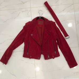 BLANKNYC Suede Biker Jacket